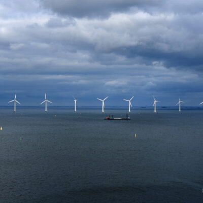 Windmolenpark op zee